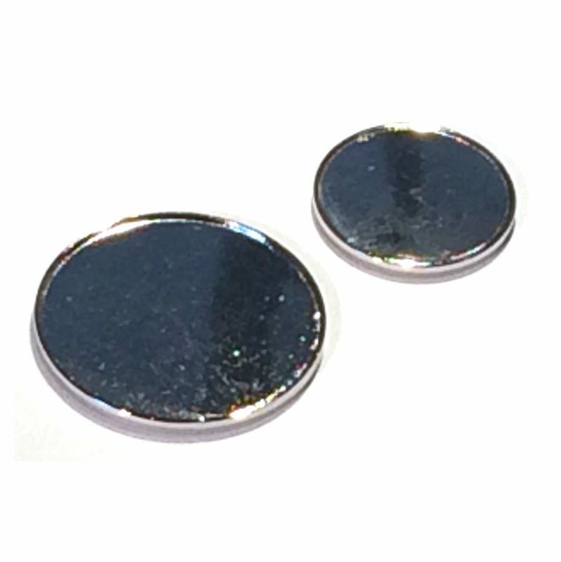 Metal Token 18mm Recess with Clear Dome